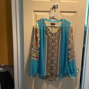 Beaded silk Hale Bob blouse